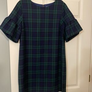 Vineyard Vines Blue and Green Plaid Dress size 12